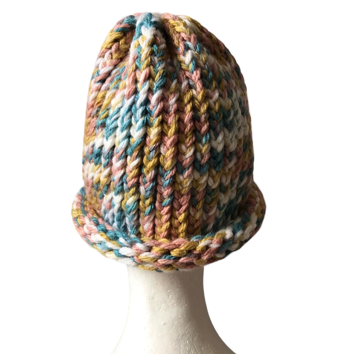Luxury Handmade Multicoloured High Quality Acrylic, Stylish Warm Winter Hat