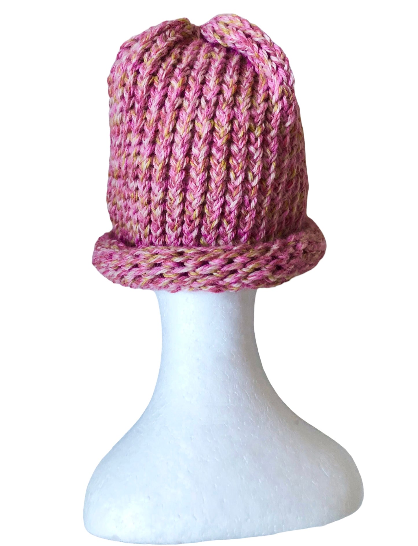 Luxury Handmade Merino Wool And Acrylic Multicoloured Beanie, Winter Hat