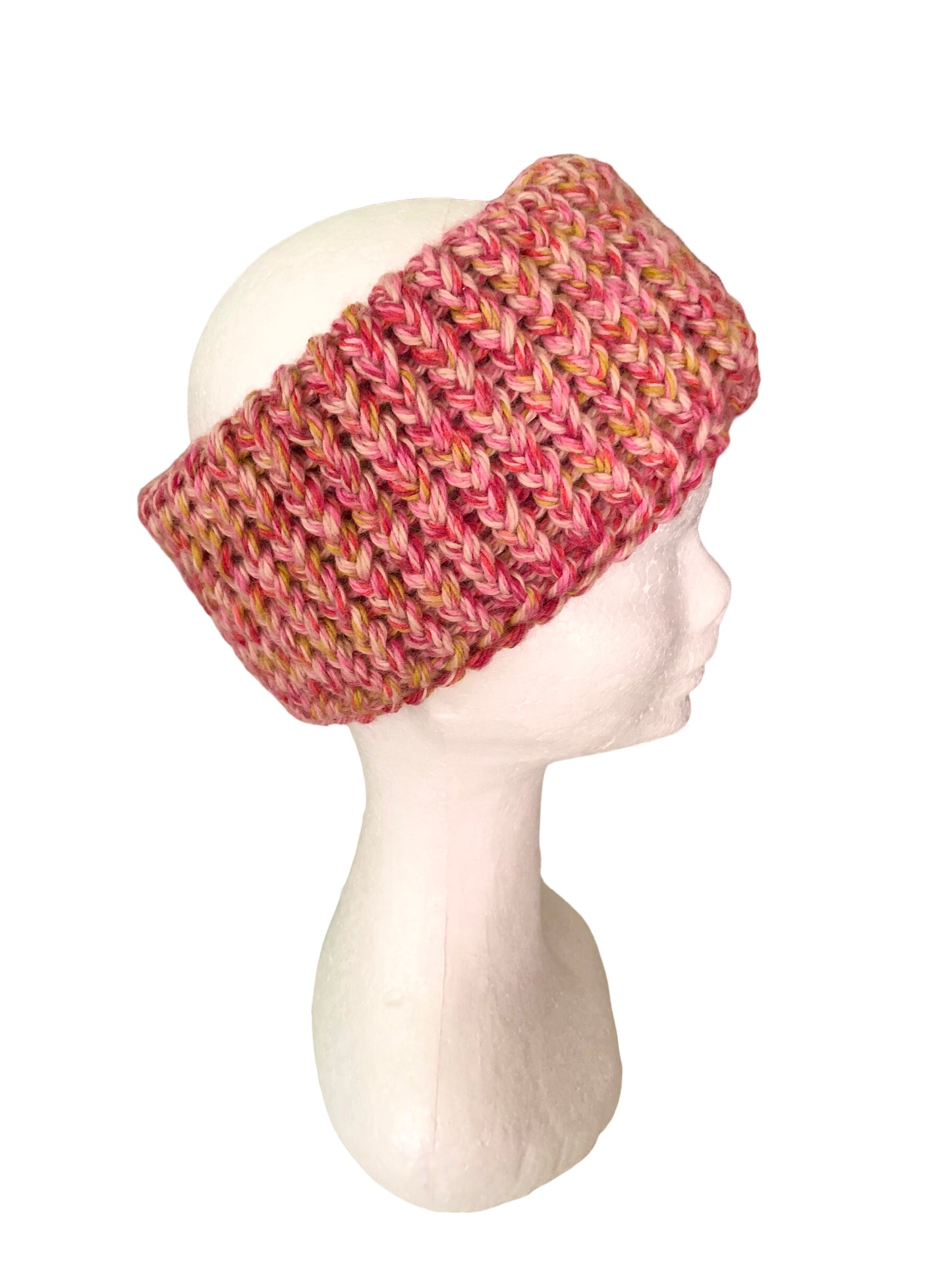 Luxurious Hand Knit Merino Wool And Acrylic Headband, Premium Quality