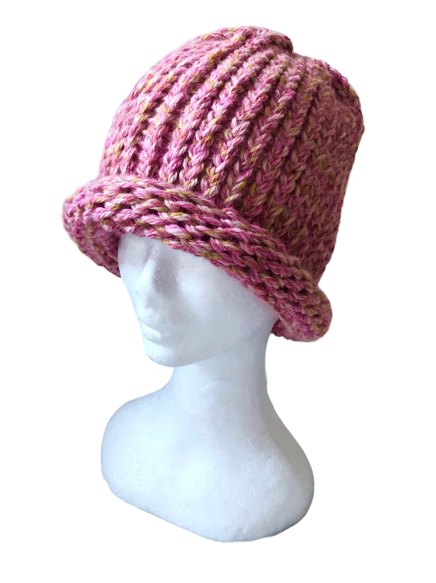 Luxury Handmade Merino Wool And Acrylic Multicoloured Beanie, Winter Hat