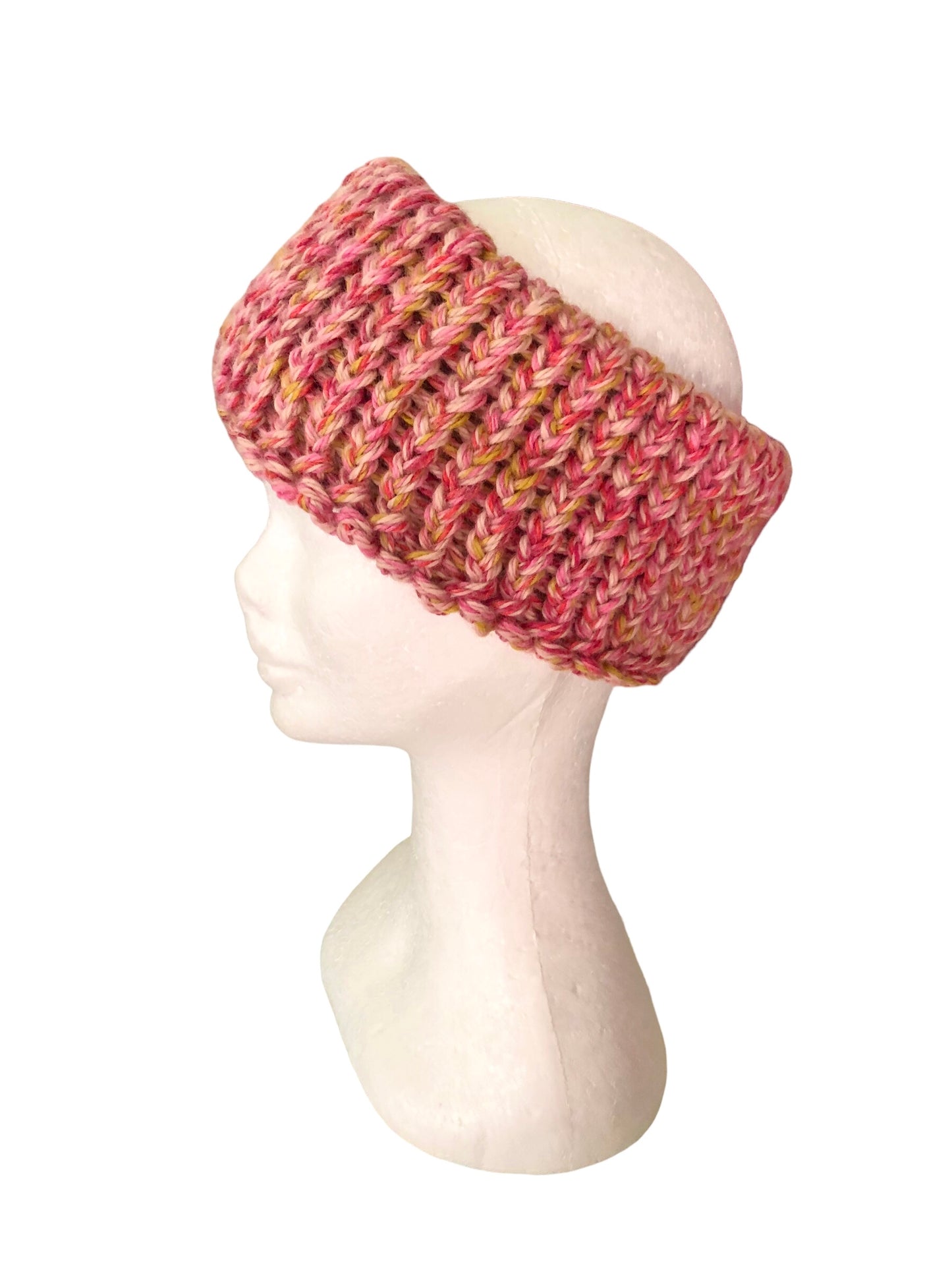 Luxurious Hand Knit Merino Wool And Acrylic Headband, Premium Quality